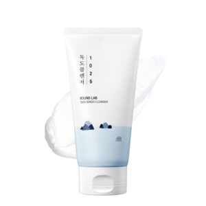 ROUND LAB 1025 Dokdo Cleanser 5.07 Fl Oz, Low pH Facial Cleanser for Sensitive Skin