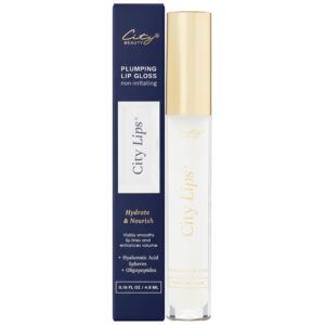 City Beauty City Lips Clear - Plumping Lip Gloss - Hydrate & Volumize - High Shine Lip Plumper