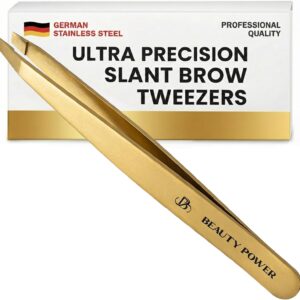 Tweezers for Women Facial Hair: Ultra Precision Tweezers for Women & Men, Sharp Slant Tweezer for Eyebrows, Ingrown Hair Removal.