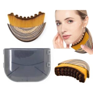 1/2 PCS Lymphatic Contour Face Brush for Sculpting – Anti-Puffiness, Detox & Lift, Improves Skin Glow