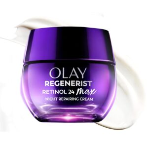 Olay Retinol Night Cream for Women, MAX, Anti-Aging Face Mousturizer, Fragrance-Free