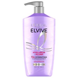 L'Oreal Paris Elvive Hyaluron Plump Hydrating Conditioner for Dehydrated, Dry Hair