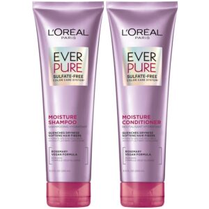 L'Oreal Paris Moisture Sulfate Free Shampoo and Conditioner Set, Hair Care